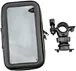 Cell phone holder for bike: 360 degrees rotatable base mount presents the good viewing angle, so you can keep your phone vertical or horizontal as you like. Handlebar bag smartphone: the diameter of the cradle is adjustable.